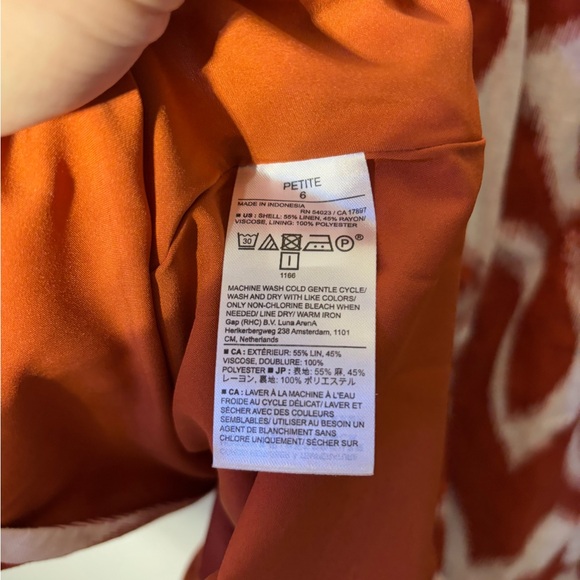 Banana Republic Linen Blend Tulip Midi Skirt Size 6P - Picture 4 of 7